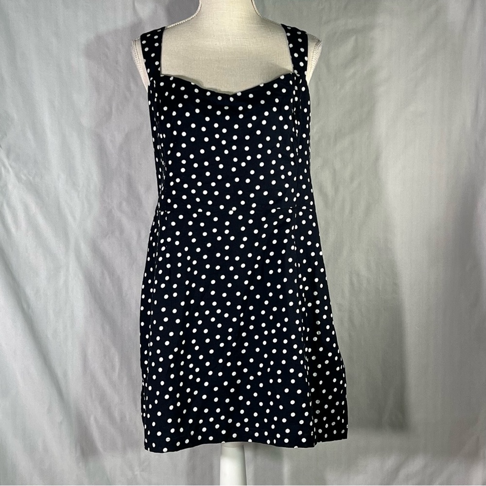 Abercrombie & Fitch Navy Polka Dot Dress